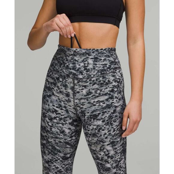 Lululemon Base Pace High-Rise Tight 25" Estuary Grey Multi Size 4 - Picture 2 of 10